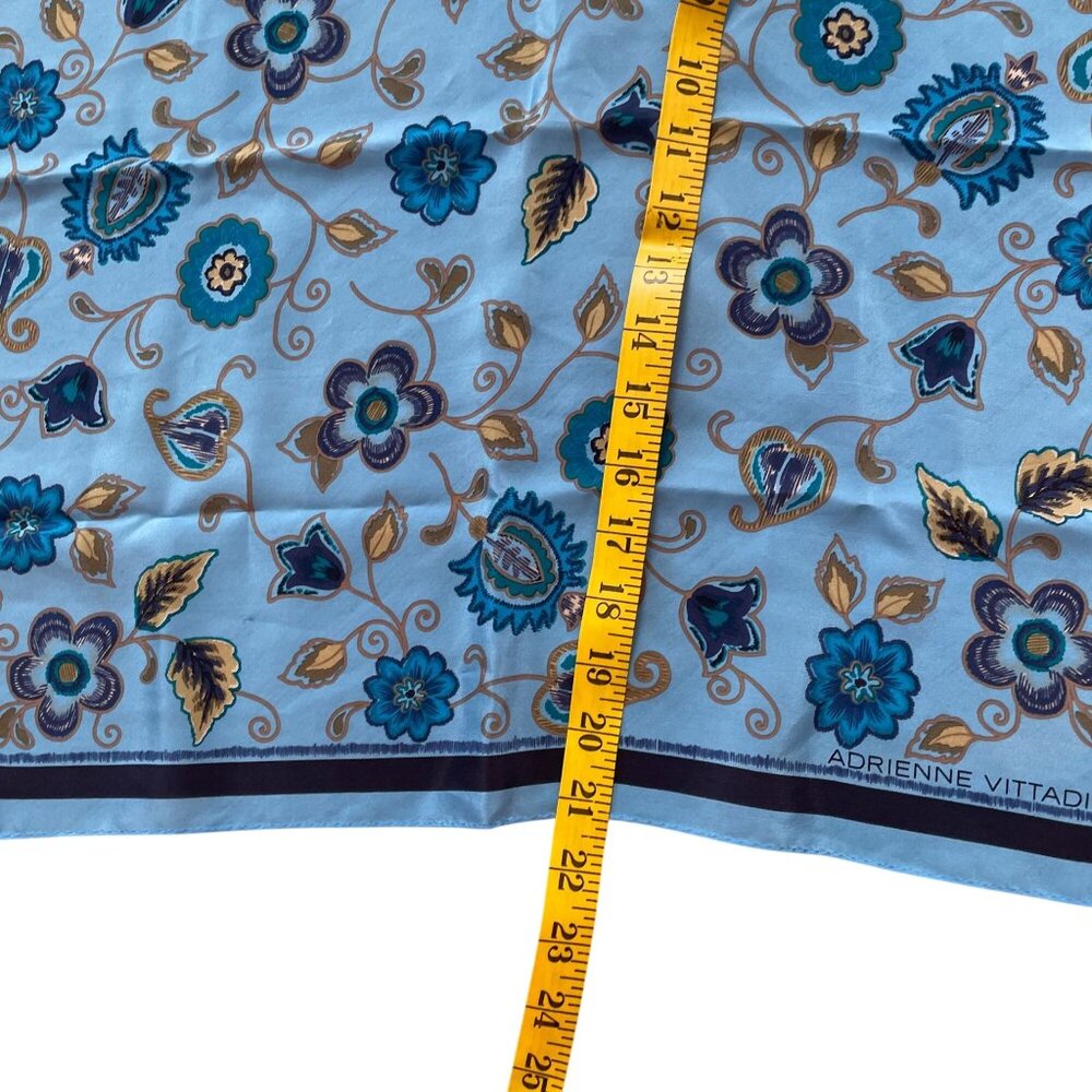 Adrienne Vittadini Floral Square Scarf Women's Retro Heritage Classic Boho - Picture 4 of 4